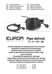 EUROM Pipe defrost 20 Instruction Booklet