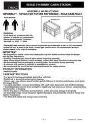 Next FINSBURY CABIN STATION 683543 Assembly Instructions Manual