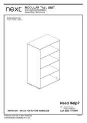Next 909972 Assembly Instructions Manual