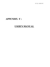 LG F17JC User Manual