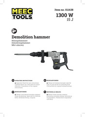 Meec tools 011638 Operating Instructions Manual
