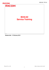 Ricoh B245-62 Service Training