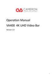 Cameron Communications VA400 Operation Manual