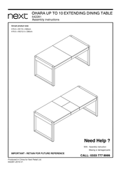 Next OHARA 642281 Assembly Instructions Manual