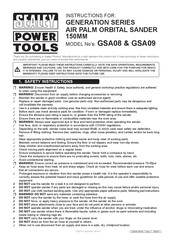 Sealey GSA08 Instructions