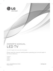 LG 42LN5400.AFP Owner's Manual
