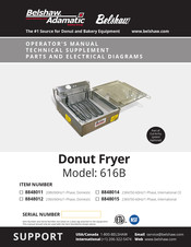 Belshaw Brothers 8848014 Operator’s Manual, Technical Supplement, Parts And Electrical Diagrams