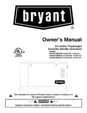Bryant ASPAS1BBA Owner's Manual