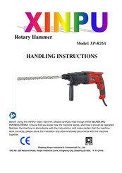 Xinpu XP-R26A Handling Instructions Manual