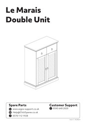 Argos Le Marais Double Unit Grey 502/6797 Manual