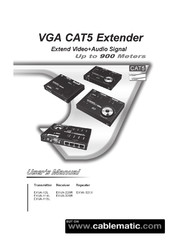 Cablematic VGA CAT5 Extender User Manual
