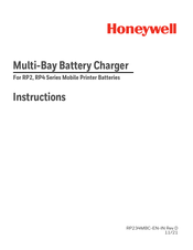 Honeywell Multi-Bay Battery Charger Instructions Manual