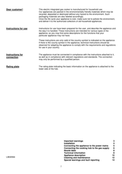 Gorenje G6SY2B Quick Start Manual