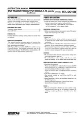 M-system R7L-DC16B Instruction Manual