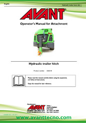 AVANT A36518 Operator's Manual For Attachment