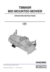 Textron Ransomes TMM48R Operator Instructions Manual