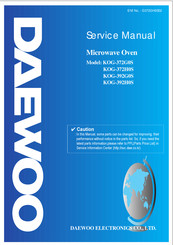 Daewoo KOG-392HOS Service Manual