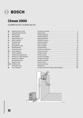 Bosch Climate 5000i Installation Instructions Manual