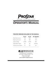 Morningstar ProStar PS-15M-48V Operator's Manual