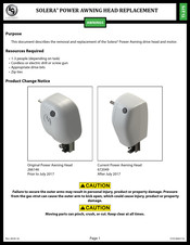 Lippert Components SOLERA POWER AWNING Head Replacement