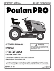 Poulan Pro PBLGT2654 Operator's Manual