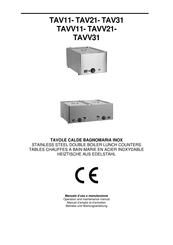 Gastrodomus TAV21 Operation And Maintenance Manual