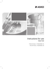 Asko HG1615ab Instructions For Use Manual