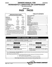 DeVilbiss FA23 Owner's Manual