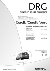 Toyota PZ438-90331-00 Installation Instructions Manual