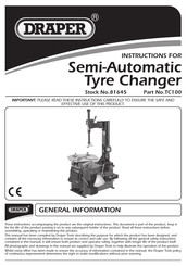 Draper 81645 Instructions Manual