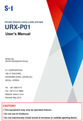 Samsung S-1 URX-P01 User Manual