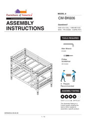 Furniture of America CM-BK606 Assembly Instuctions