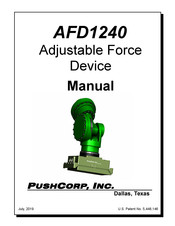 PushCorp AFD1240-2 Manual