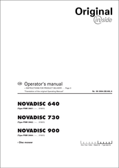Pottinger NOVADISC 640 Operator's Manual