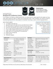 PTZOptics PT12X-USB-GY-G2 Quick Start Manual