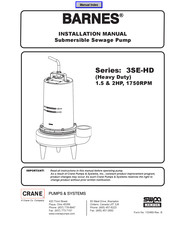 Crane BARNES 3SF-L Series Installation Manual