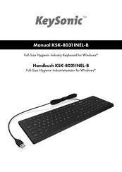 KeySonic KSK-8031 INEL-WH Manual
