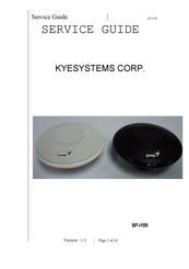 KYE Systems Corp. Genius SP-i150 Service Manual