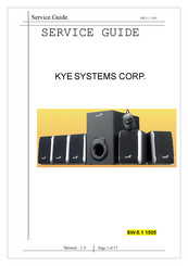 Kye Systems Corp. Genius SW-5.1 1505 Service Manual