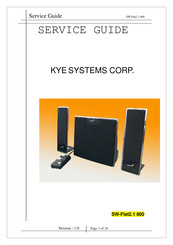 KYE Systems Corp. Genius SW-Flat2.1 800 Service Manual