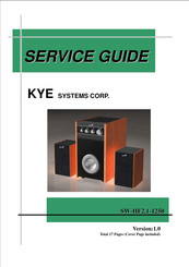 Kye Systems Corp. Genius SW-HF2.1-1250 Service Manual