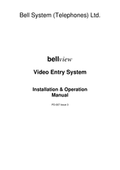 Bell System bellview Installation & Operation Manual