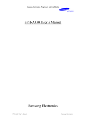 Samsung SPH-A450 User Manual
