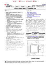 Texas Instruments BQ7695201 Manual