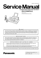 Panasonic KX-FC255CX-S Service Manual