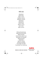 AEG HM 250 Operating Instructions Manual
