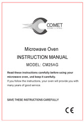Comet CM25AG Instruction Manual