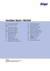 Dräger VentStar Basic 250 Instructions For Use Manual