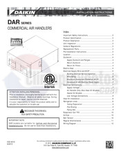Daikin DAR Series Installation Instructions Manual