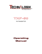 Technalogix TXF-50 Operating Manual